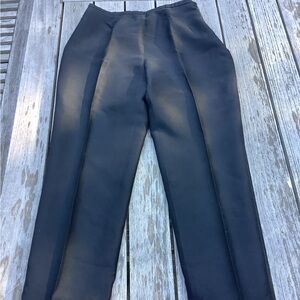 Harris Wallace Classic Black Silk, Lined Dress pants.  Size 6.  Excellent.